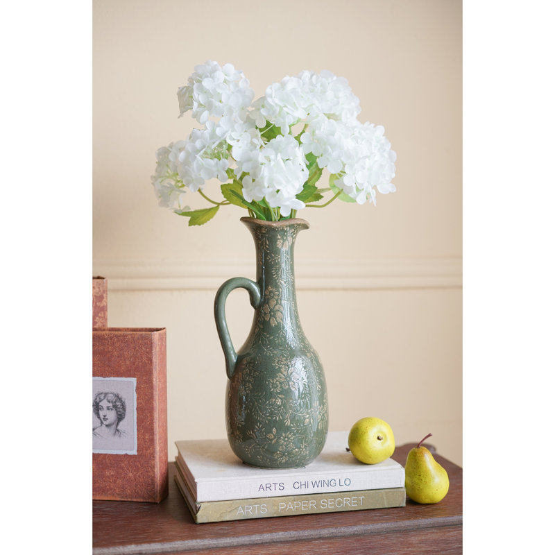 Vase en céramique, H 12,2 po x l 5,9 po x P 5,1 po