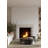 Beveled Cast Stone Fireplace Surround with Beveled Hearth-97735614-97745051