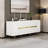Stylish White Console Table, 70.9 x 29.5 x 18.5 inches | 100% Melamine Coated Particle Board, Thickness: 0.7 inches | Modern Design for Living Room & Entryway, Durable and Elegant Storage Solution-1549241706