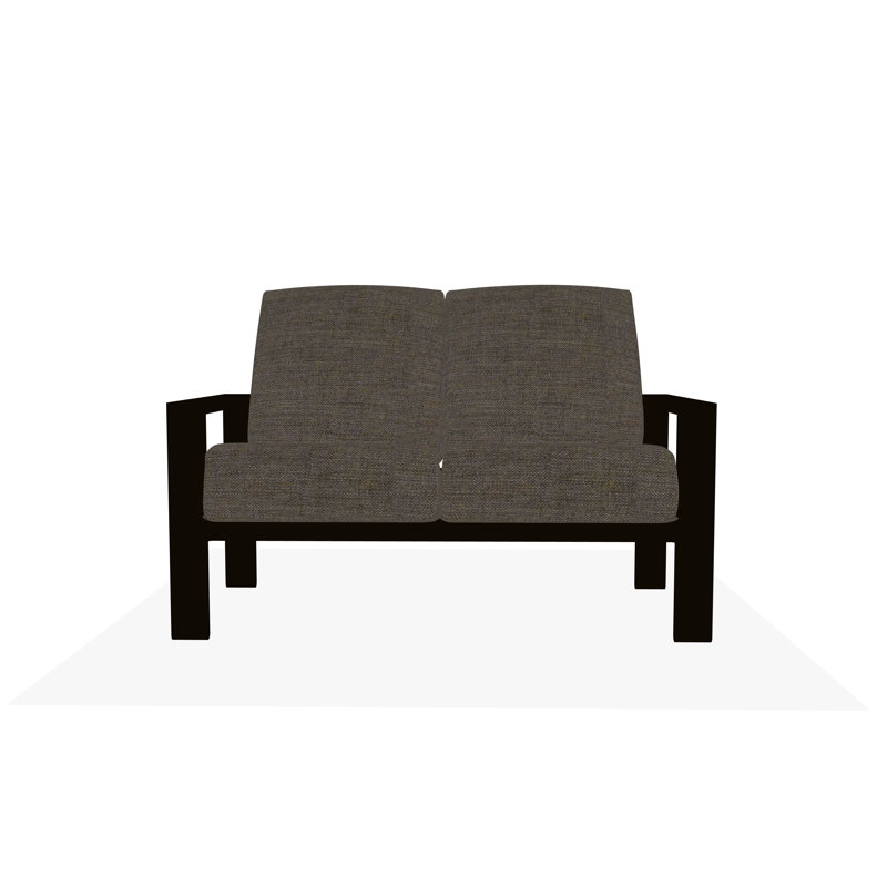 Causeuse Larssen, Kona, Tissage uni cendre coulée Sunbrella®