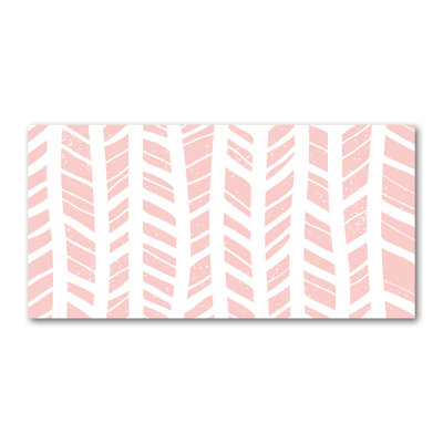 Herringbone Pattern - No Frame Print on Canvas