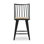 Lewis Windsor Stool With Cushion-Black Oak-Counter