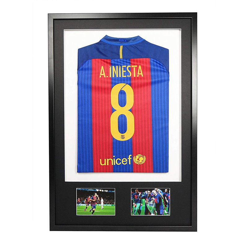 Jair Shadow Box Picture Frame, Black/Black/White