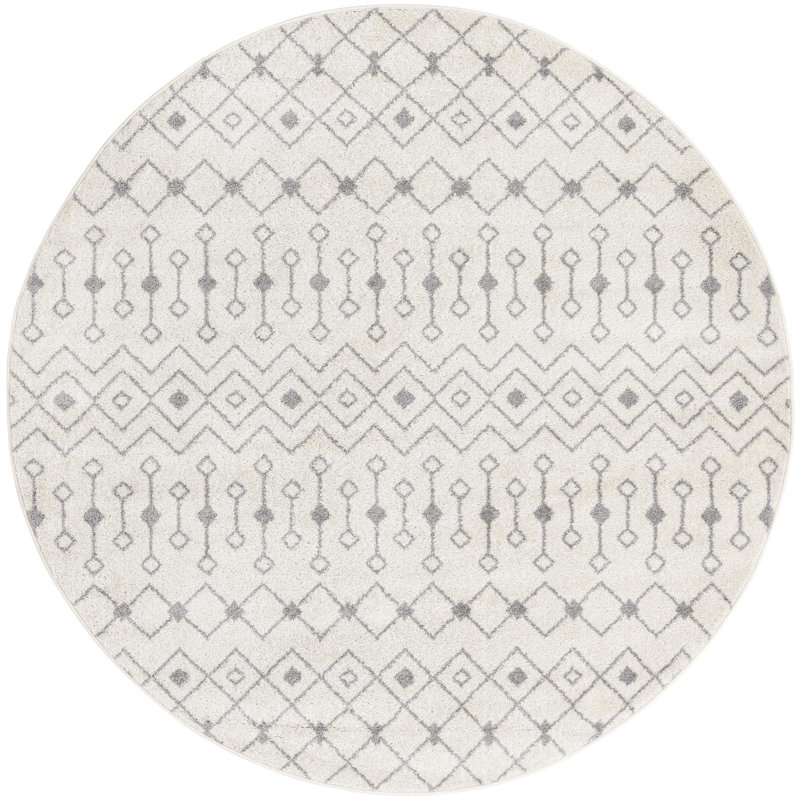 Abstract Indoor Rug, Round 7'10"
