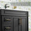 Ensemble de meuble-lavabo autoportant 36 po avec comptoir Everarda, robinet, pieds fuselés classiques-84971181