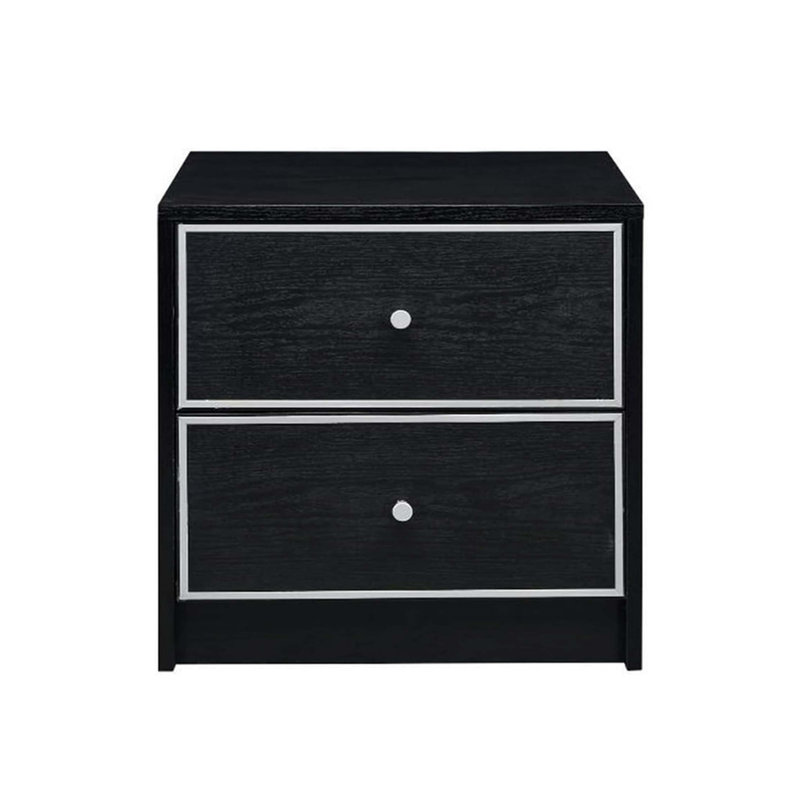 2 Storage Drawers Nightstand