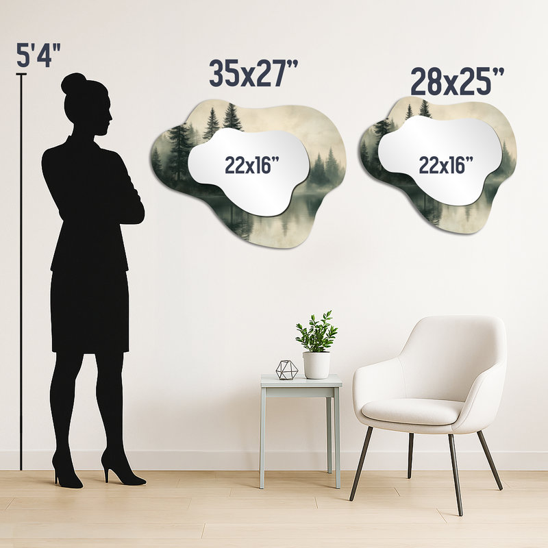 Miroir mural Rustic, 27" x 35"