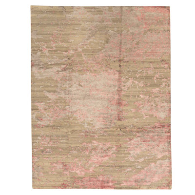 Tapis rectangulaire noué à la main