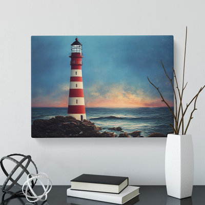 Artistic Lighthouse - Wrapped Canvas