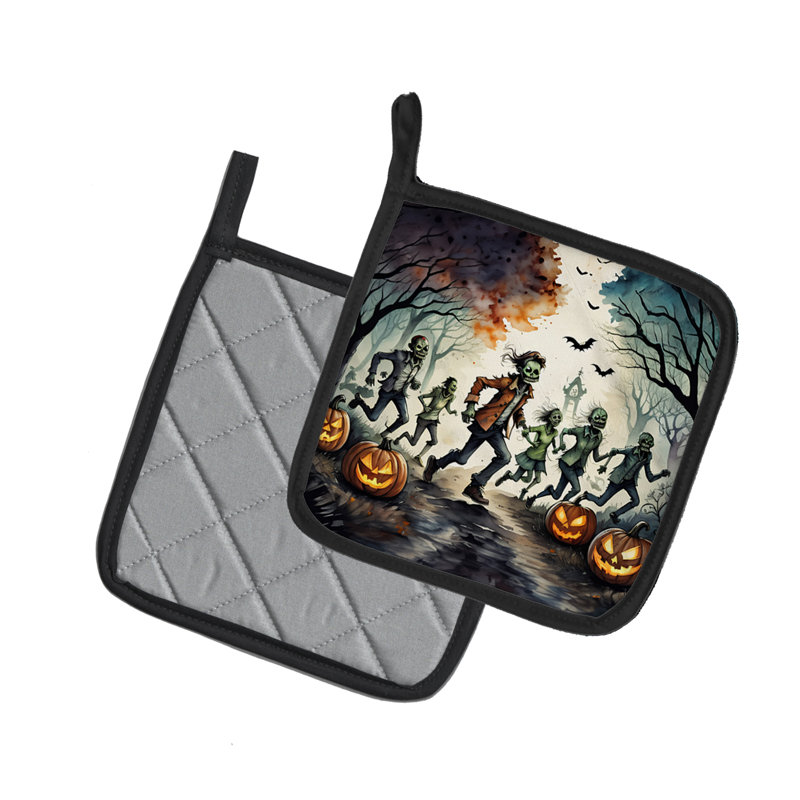Paire de poignées Zombies Spooky Halloween