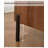 Wabi Sabi Walnut Wood Nightstand Handleless Double Drawer Solid Wood Construction