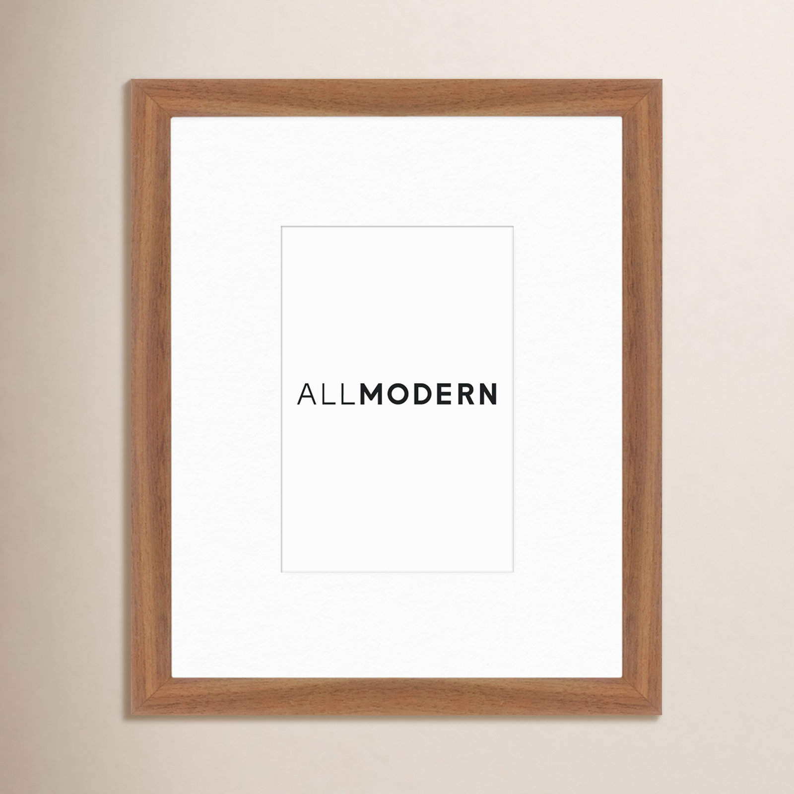 Capullo Wood Matte Picture Frame with Mat, 4" x 6", 8" x 10", Walnut