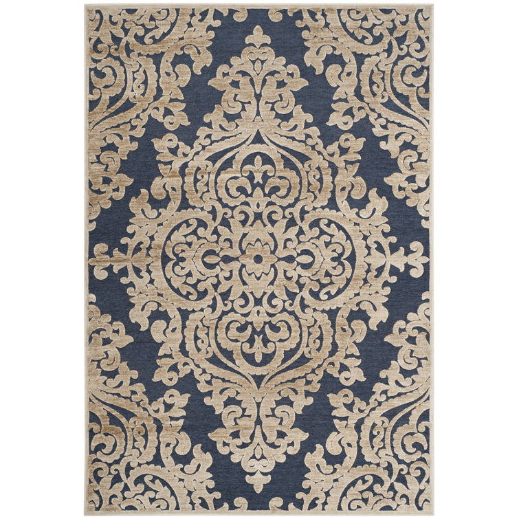 Tapis pierre / bleu marine Mitchum