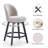 Letecia Swivel Upholstered 26.4'' Counter Bar Stools-716073708