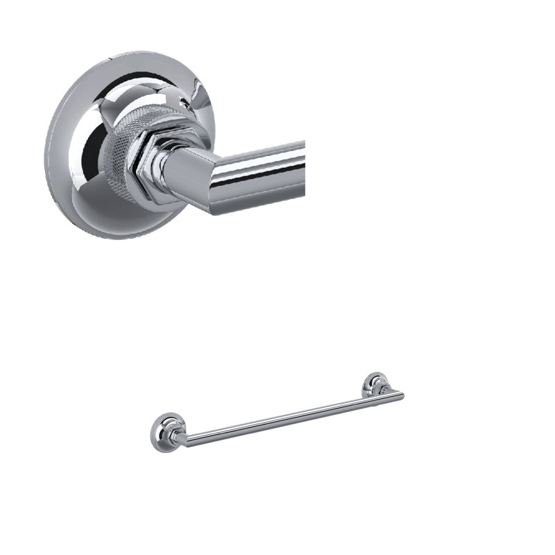 Graceline® 24" Towel Bar, Polished Chrome, 2.63"H x 20.63"L x 2.81"D