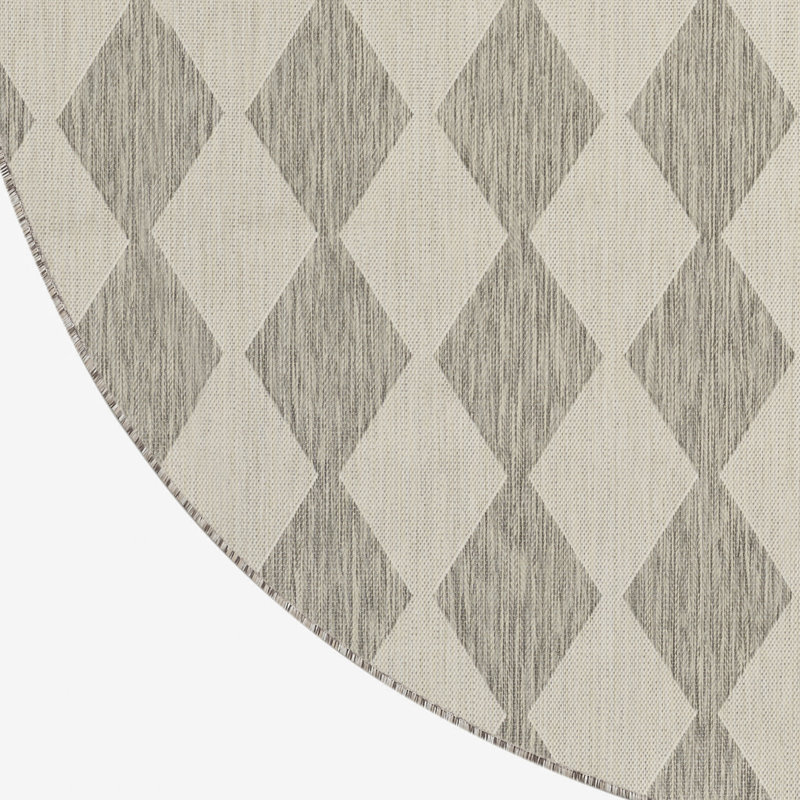  Tapis moderne gris clair rond 12 pi x Positano, Light Gray, Round 12'