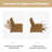 Myhaylo Dual Motor Mid-Century Modern Genuine Leather Power Zero Gravity Recliner with Adjustable Headrest-99213479