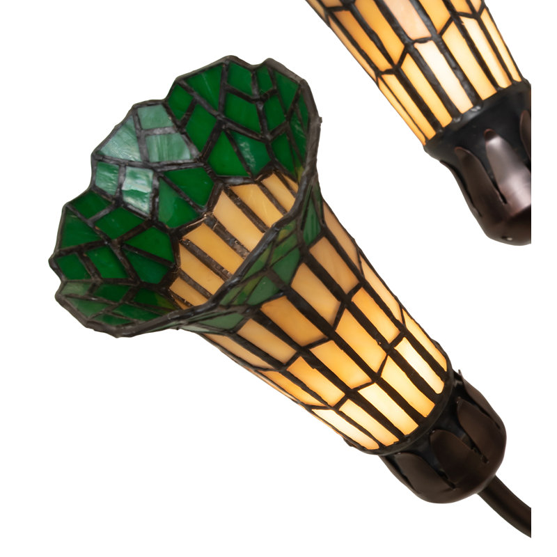 Gaynelle 7 - Light Chandelier, Amber/Green