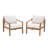 Solid Wood Patio Chair with Cushions-113103516