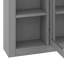 Armoire de salle de bain moderne avec miroir, armoire à miroir avec 6 tablettes ouvertes-538149765