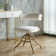 Cordelro Faux Fur Gold Metal Frame Vanity Chair Swivel Task Chair