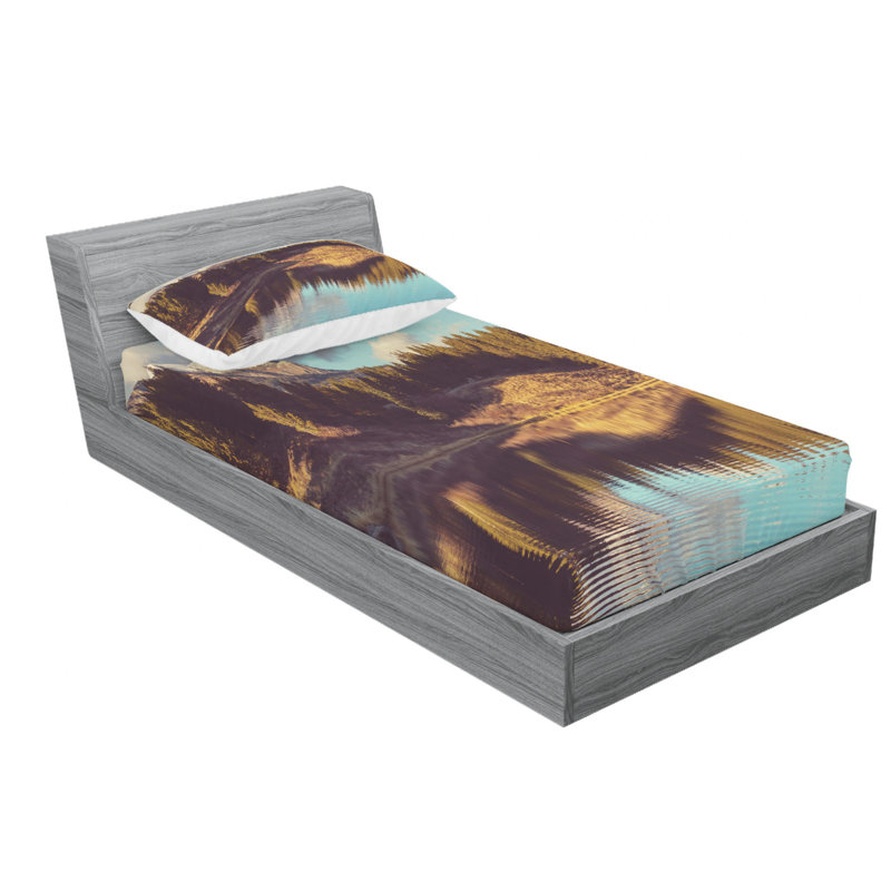 Microfiber Sheet Set, Twin Sheet Set with Fitted Sheet
