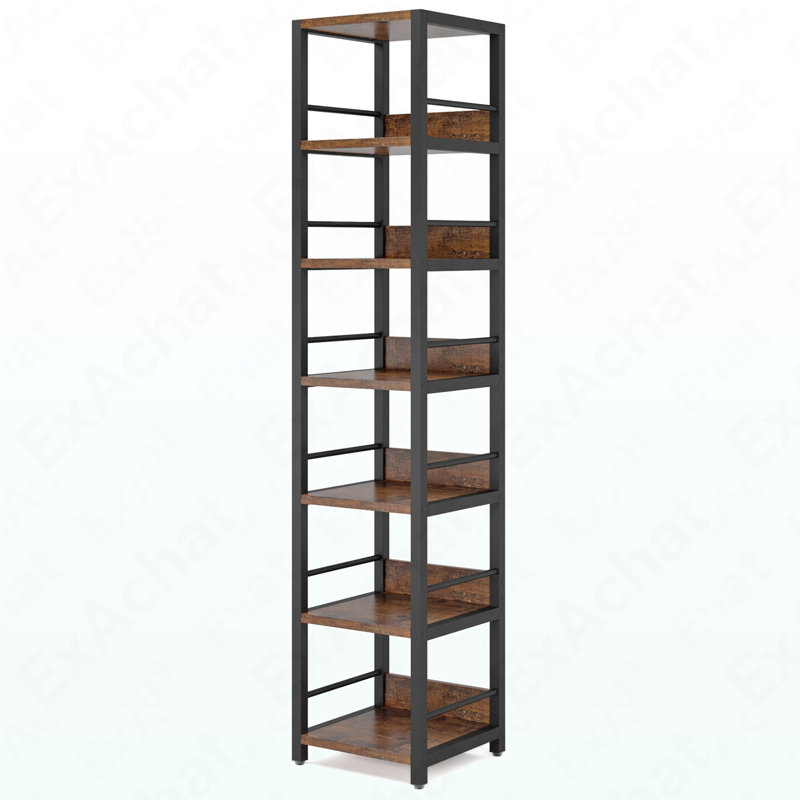 Étagère d'angle à 6 niveaux, étagère de rangement étagère étroite