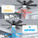 46" Ceiling Fan with Light Kit and Remote Control