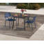 Kapri And Eiland 2 - Person Square 36" Long Powder Coated Aluminum Outdoor Dining Set-501261086