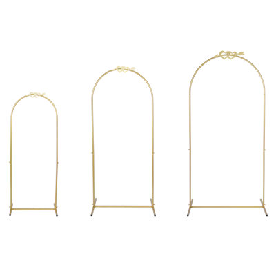 Ensemble de 3 supports en métal pour fond et enseignes de mariage
