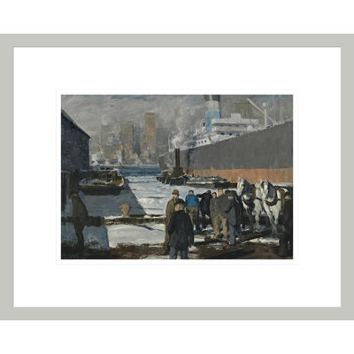 Men of the Docks by George Bellows -Framed Giclee Print