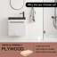 Meuble-lavabo simple avec comptoir Naporsha 20,04