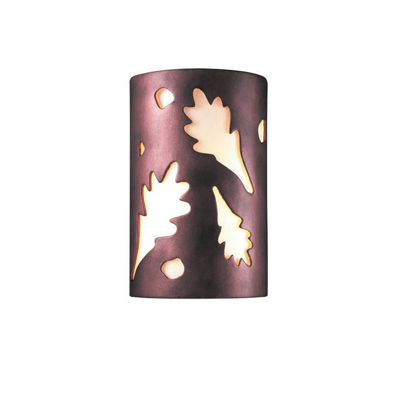 Boylston Ceramic Flush Mounted Sconce, LED, 9.25" H x 5.75" W x 4" D
