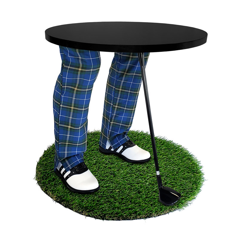 Table de bout abstraite, Noir