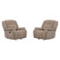 Ensemble de deux fauteuils inclinables manuels