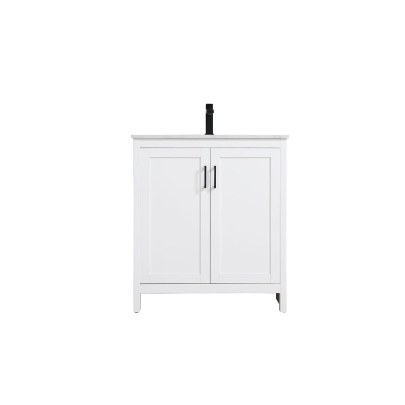 Meuble-lavabo simple 30 po Ahner, Blanc