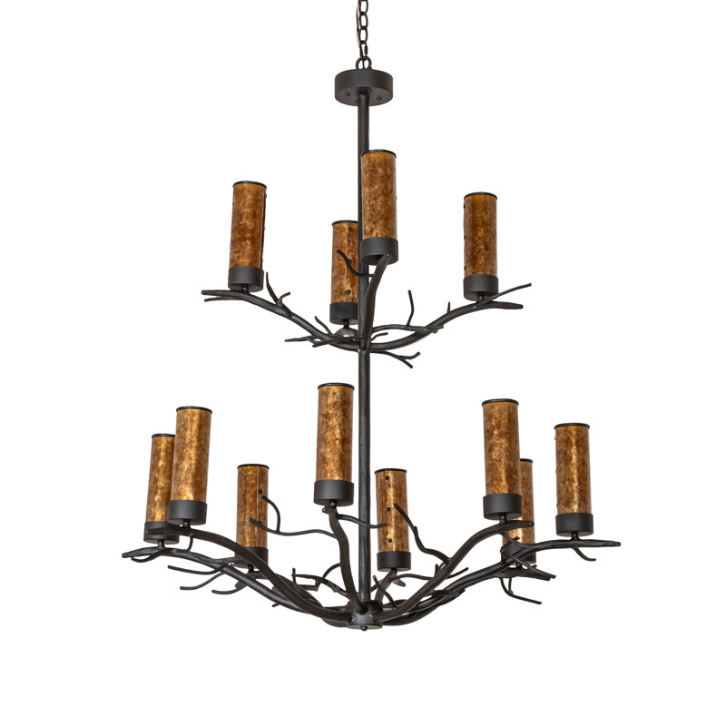 42" Wide Winter Solstice 12 Light Chandelier