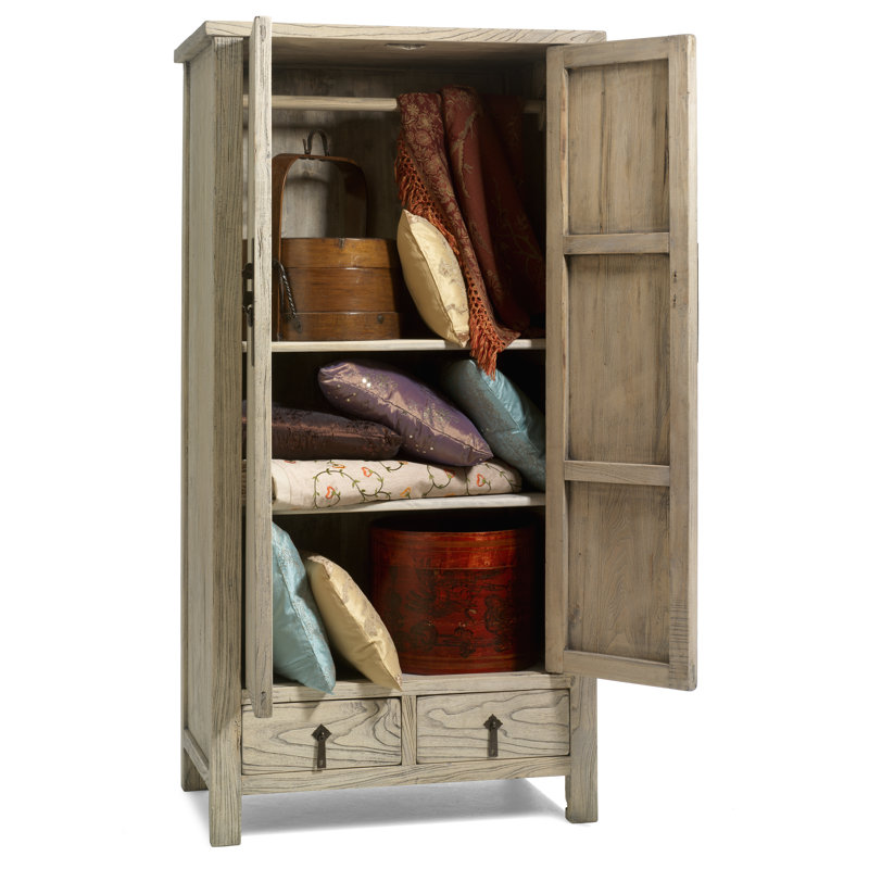 Jixi 2 Door Wood Wardrobe