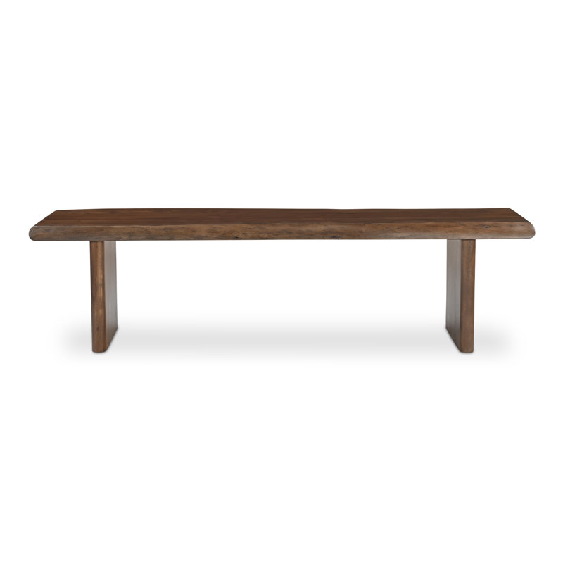 Lila Dining Bench Large Brown, 18" H x 69" W x 17" D