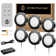 Cabinet Lighting with Remote Control, 12V 2W Plug in Puck Light 6 Pack 3000K to 6000K