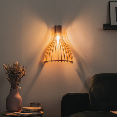 Ariel Solid Wood Flush Mounted Sconce