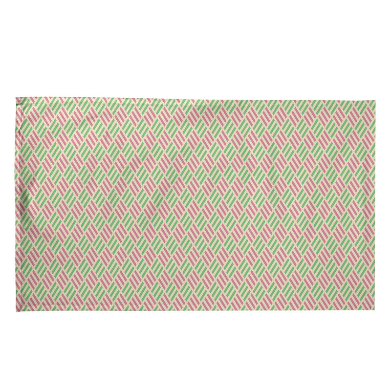 Mcguinness Tea Towel Kitchen Towel, Poly Twill, Pink/Green