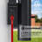 2-Light 11.8" Outdoor LED Wall Light with GFCI Outlet