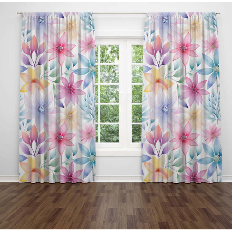 Rideau en polyester Faine, L 40 po x L 82 po