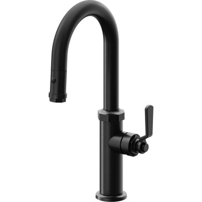 Pull-Down Prep/Bar Faucet With Button Sprayer