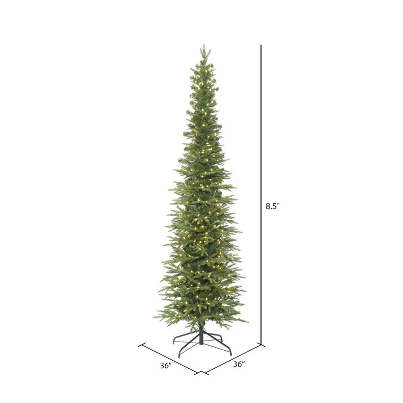 8.5' Lighted Artificial Fir Christmas Tree