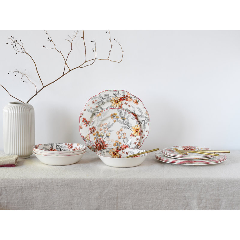 Fiore 12 Piece Dinnerware Set - Service for 4