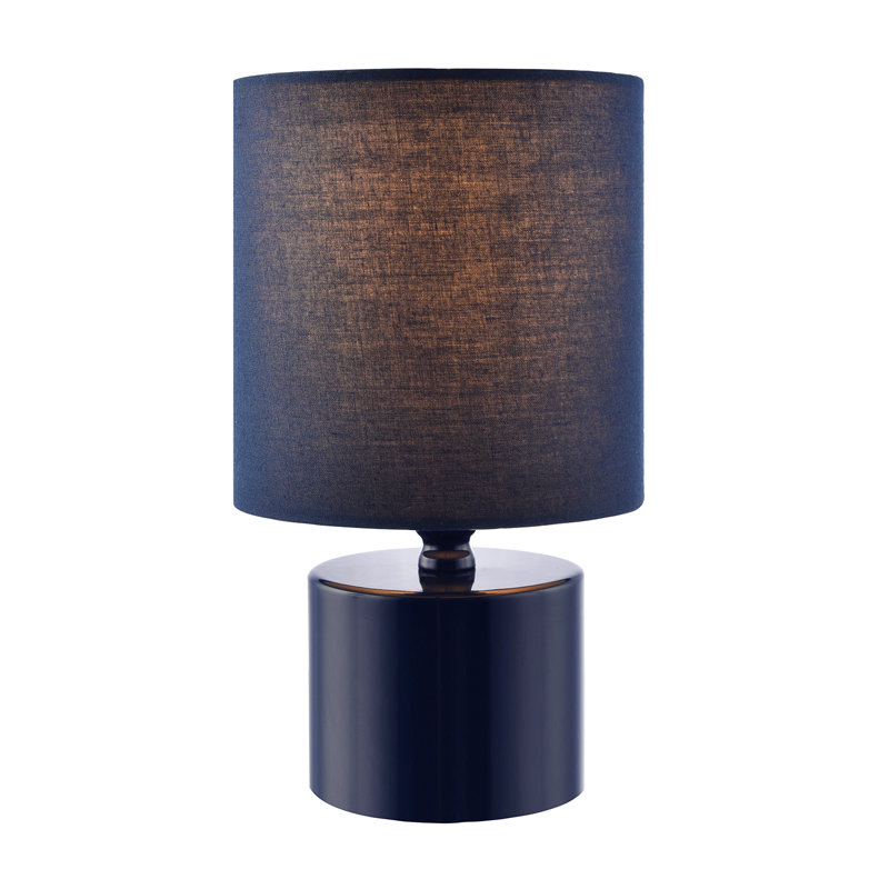 Metal Table Lamp, Blue, Blue