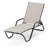 Outdoor Rust-Resistant Metal Chaise Lounge-19510310-19510288