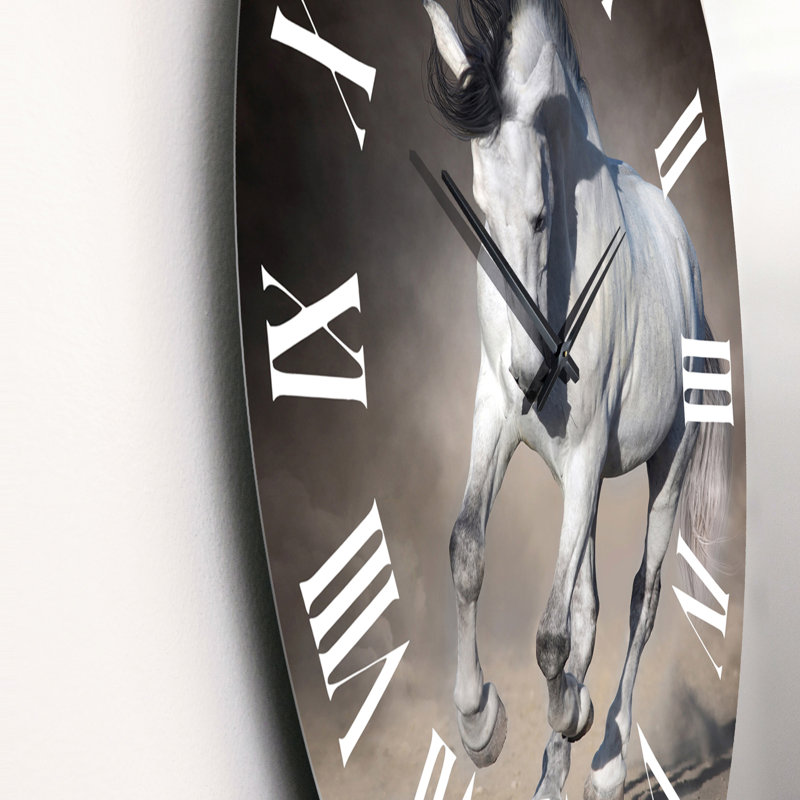 Horloge murale traditionnelle White Horse, Grand